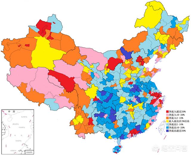 中国人口分布图2019图片