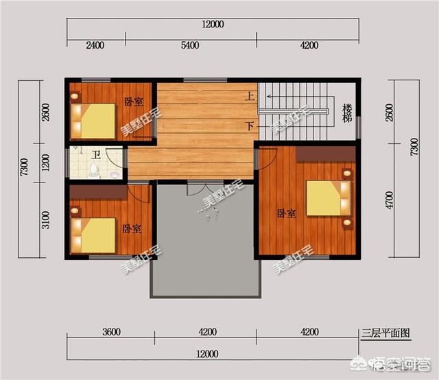 喜欢新中式,面宽12米,进深7.5米,怎么设计一栋二层别墅?