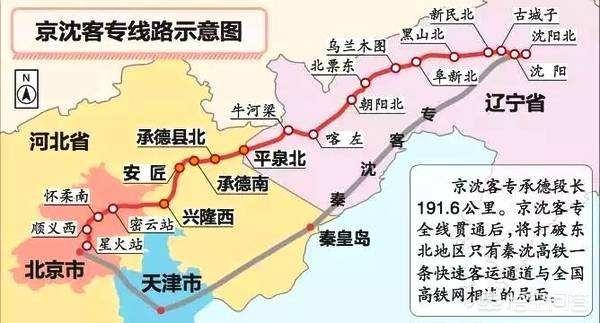京沈高铁北京段线路图图片