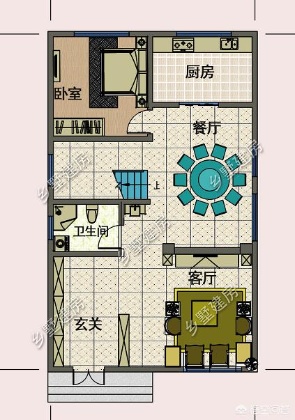 开间6米,进深20米宅基地怎么设计?