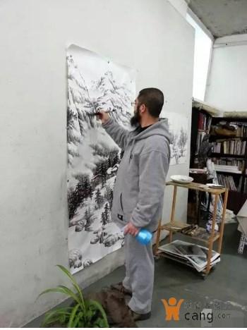 冬季雪山水画怎么画？