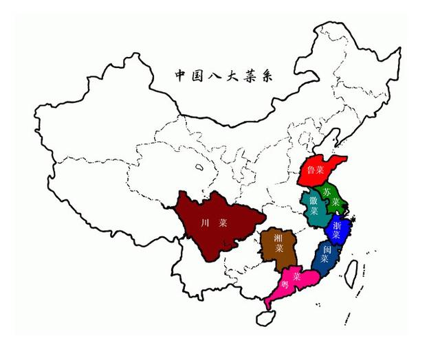 中国的八大菜系是什么？分别有什么代表菜？
