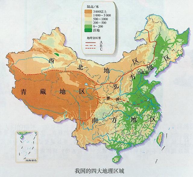 中国四大地理分界线图片