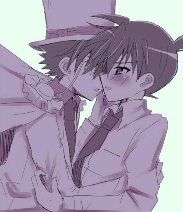 头条问答 - 名侦探柯南中怪盗基德和工藤新一是不是长得差不多啊?