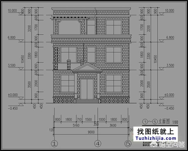 三层农村住宅设计图(三间三层农村房设计图)