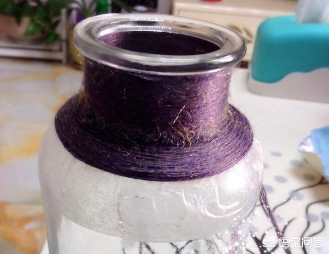 素描红酒瓶，如何用旧衣服和多余毛线进行手工编织