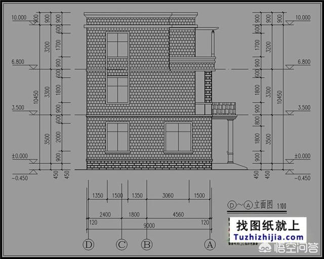 三层农村住宅设计图(三间三层农村房设计图)