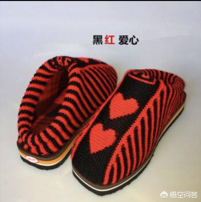 手工毛线鞋的爱心花样怎么织？