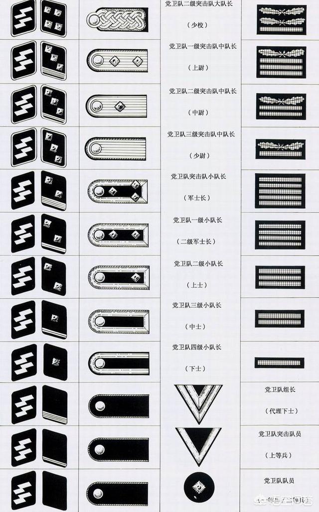 纳粹德国党卫军的军衔和职务级别是怎么划分的?-惠修网
