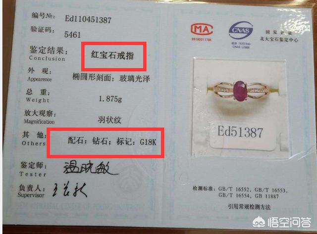 真正的红宝石戒指图片,有荣宝斋签印的红宝石戒指值钱吗？