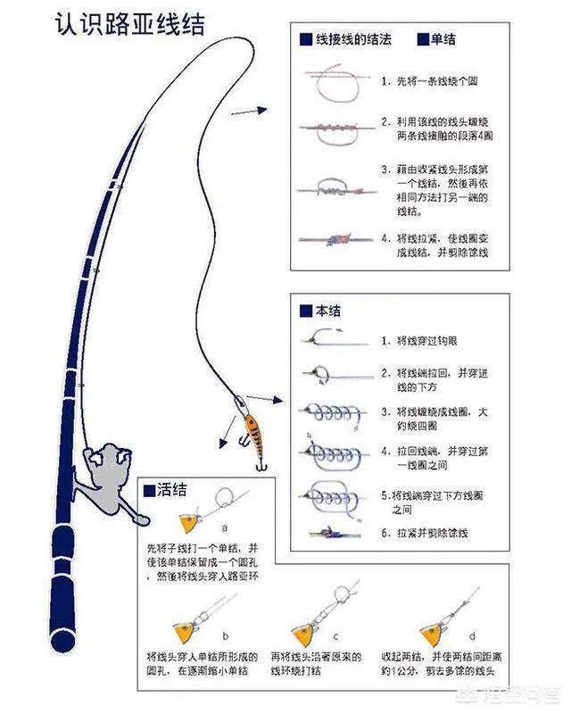 路亚竿怎么绑线？