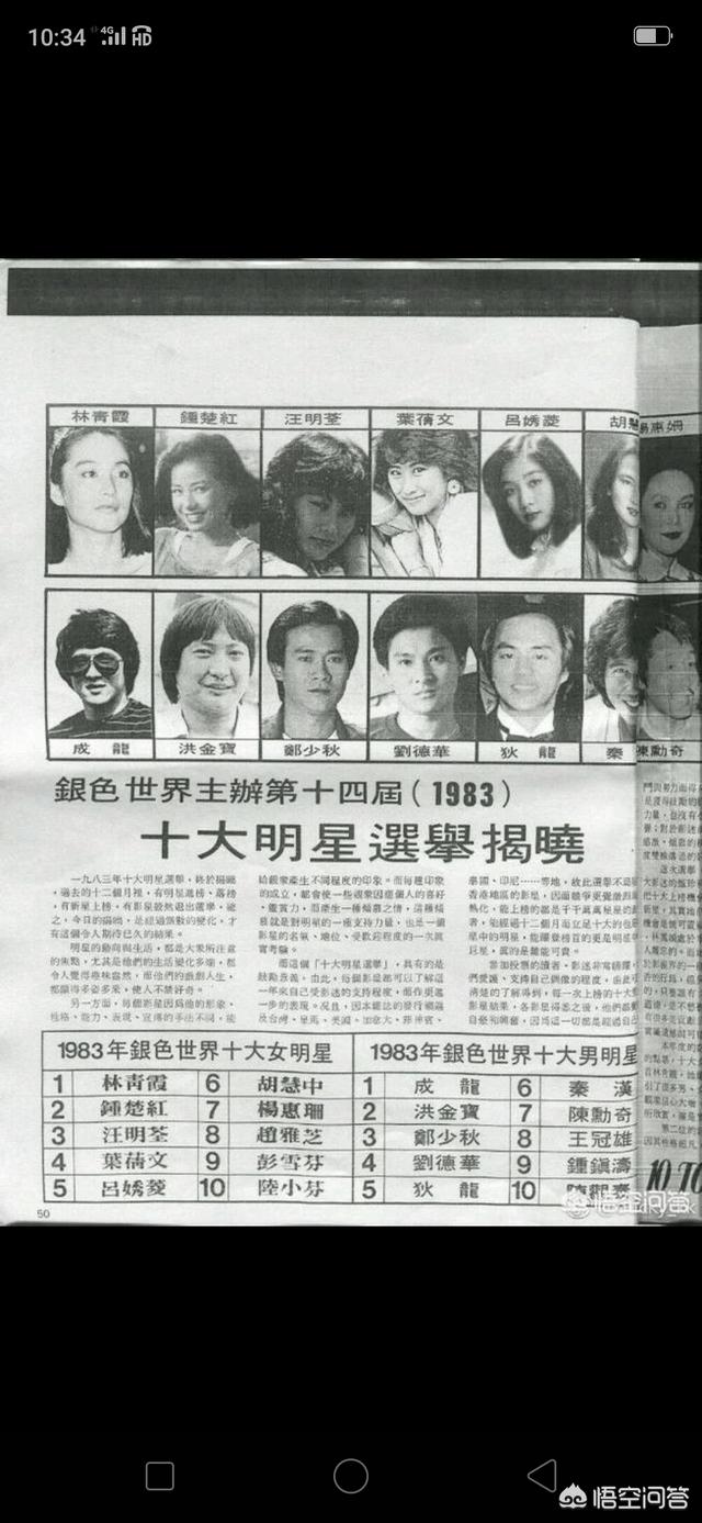 李连杰真实身份惊人林立果:华语电影十大巨星应该怎么排？