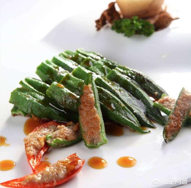 秋葵壮阳吗，秋葵又一网红做法，秋葵酿肉，必吃的夏季菜品，你觉得好吃吗