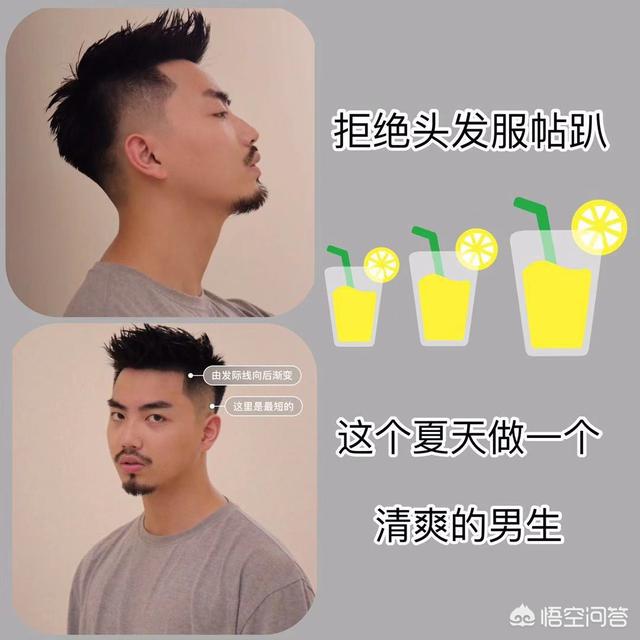男士头发又硬又趴很贴头皮,有什么解决办法或是推荐一下剪什么样的发型？