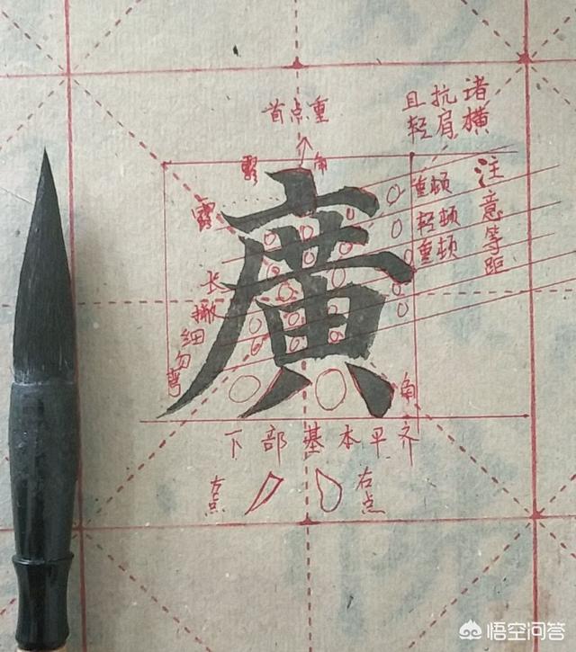广字怎么写好看？