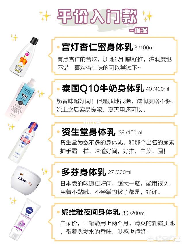 宣薇薇:目前为止你用过最满意的身体乳是什么？