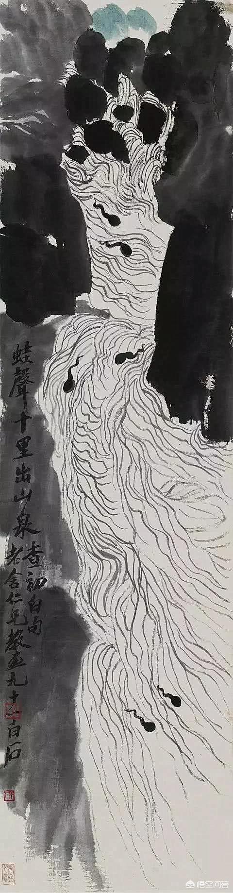 国画蟋蟀图片欣赏:广东蟋蟀图片欣赏 齐白石只画了一个牛屁股，为何能卖2千万？