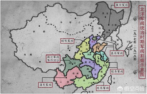 西北马家军:民国时期军阀割据，各个地方、省份分别被哪些军阀占领？