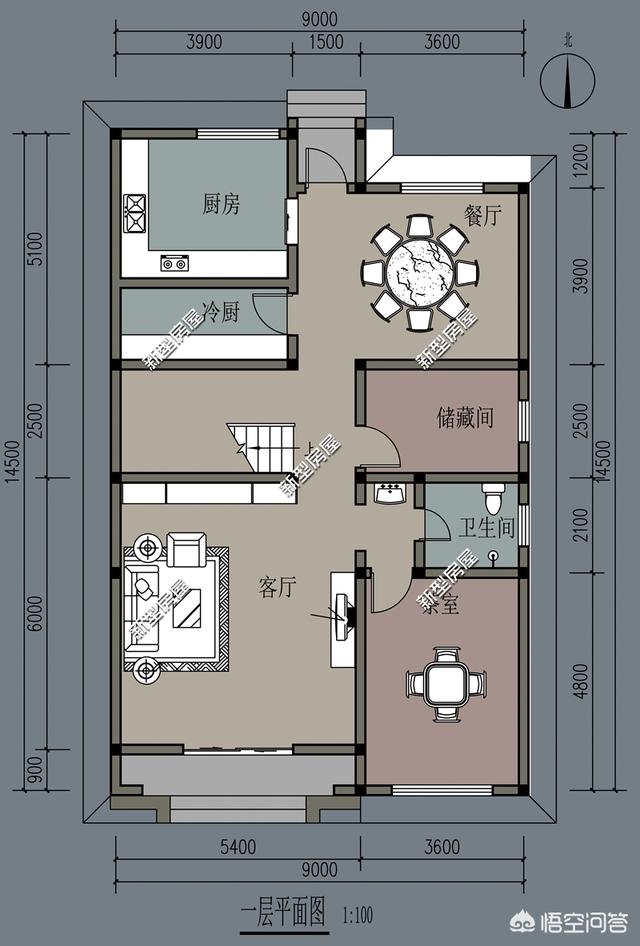 2022年住宅宽9米,深15米.