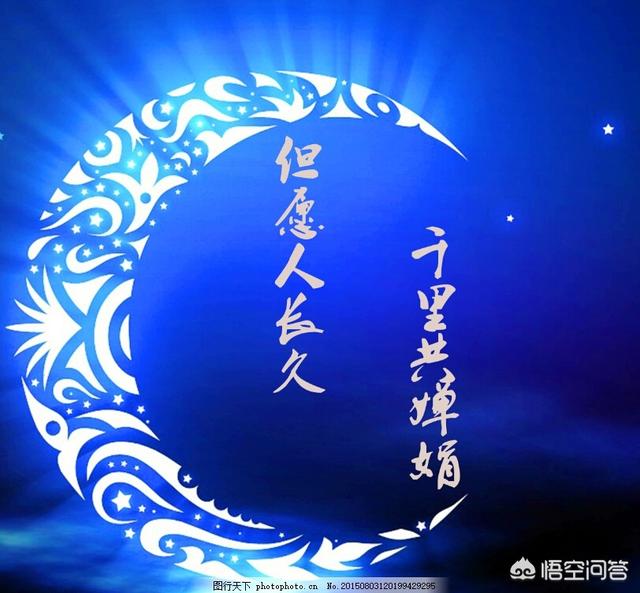 但愿人长久,千里共婵娟中的“婵娟”指的是什么？