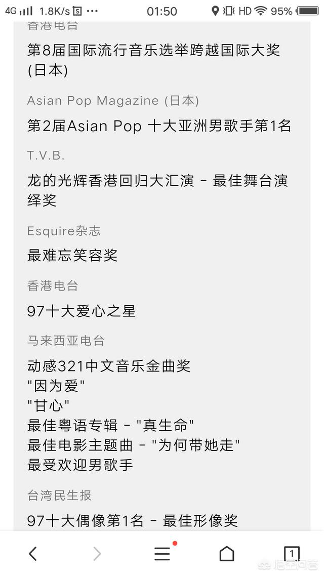 金曲奖2015:为什么刘德华没拿过金曲金奖？