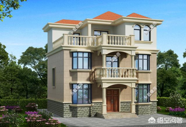 农村宅基地自建房9米*10米,三层怎么设计,20万主体能不能完成?