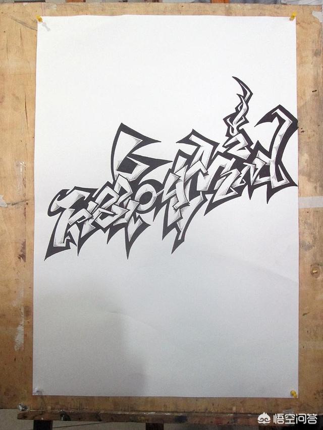 墙绘的艺术字要怎么写？
