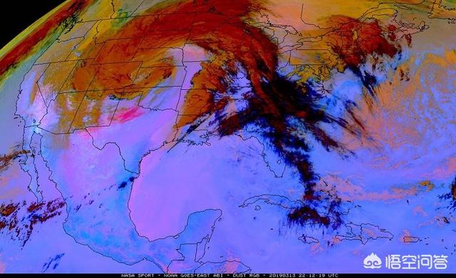 红色喷流是怎么形成的，今年3月席卷美国中西部的暴风雪，到底是怎么形成的