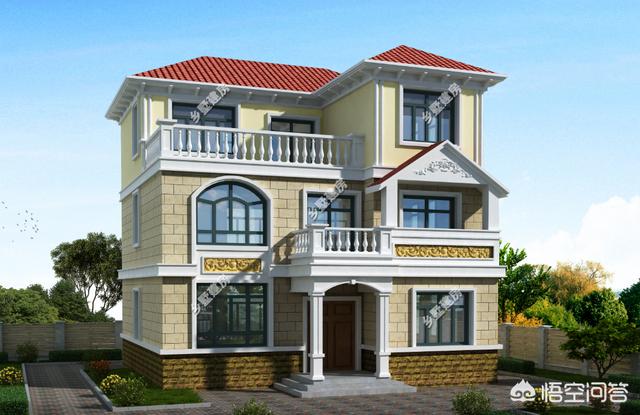 农村宅基地自建房9米*10米,三层怎么设计,20万主体能不能完成?