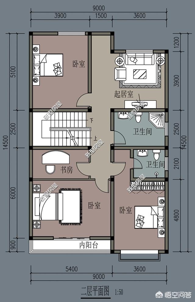 2022年住宅宽9米,深15米.