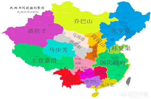 西北马家军:民国时期军阀割据，各个地方、省份分别被哪些军阀占领？