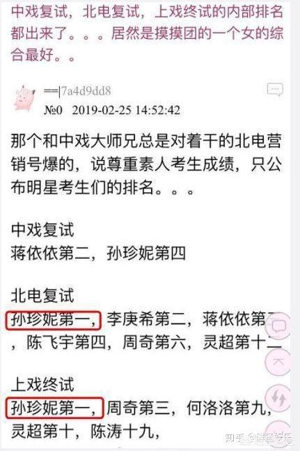 孙珍妮北电成绩:怎样看待SNH48孙珍妮上微博热搜