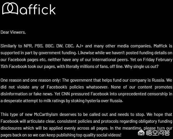 Facebook恢复Maffick Media账号,双方达成了怎样的协议？
