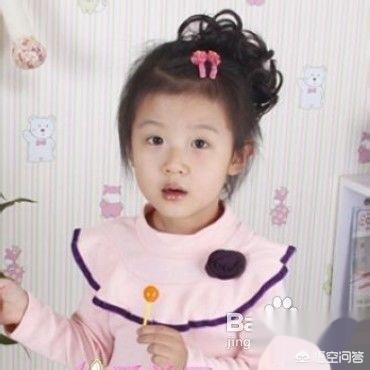 儿童发型女孩扎发,小孩子怎么扎头发像韩国人？