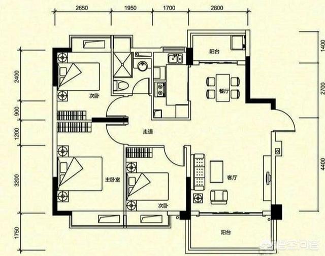 开门直接是餐厅和客厅,入户门在餐厅和客厅中间怎么设计？