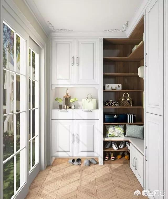 最漂亮的入户玄关鞋柜,进门就是餐厅厨房，玄关鞋柜如何设计？
