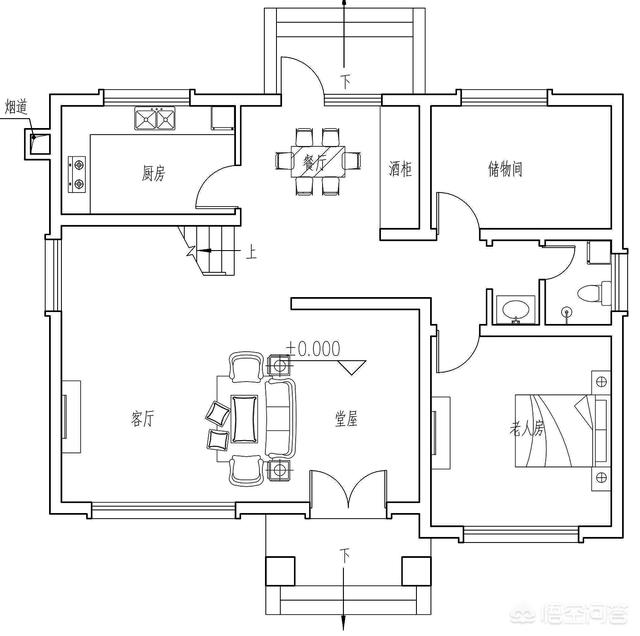 农村自建房12*10,户型怎样设计?