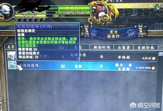 魔兽世界熔岩犬坐骑黑市拍卖行标价1000W金币,曾经点击就送的坐骑为什么这么贵？