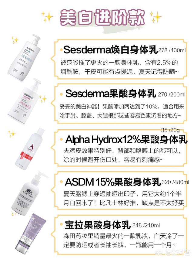 宣薇薇:目前为止你用过最满意的身体乳是什么？