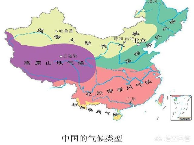中国省份气候图图片