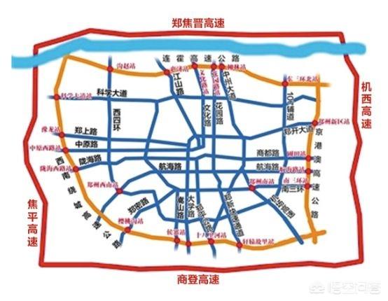 郑州六环占地规划图图片