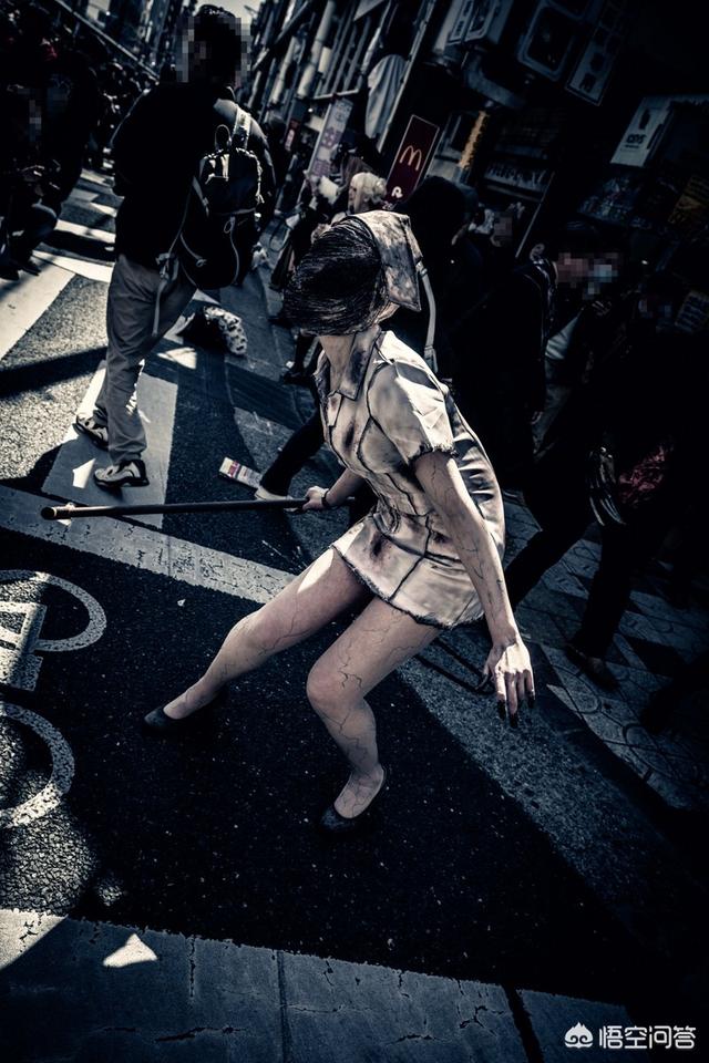 万圣节惊悚妆女孩:性格恐怖的女性，你见过吗？