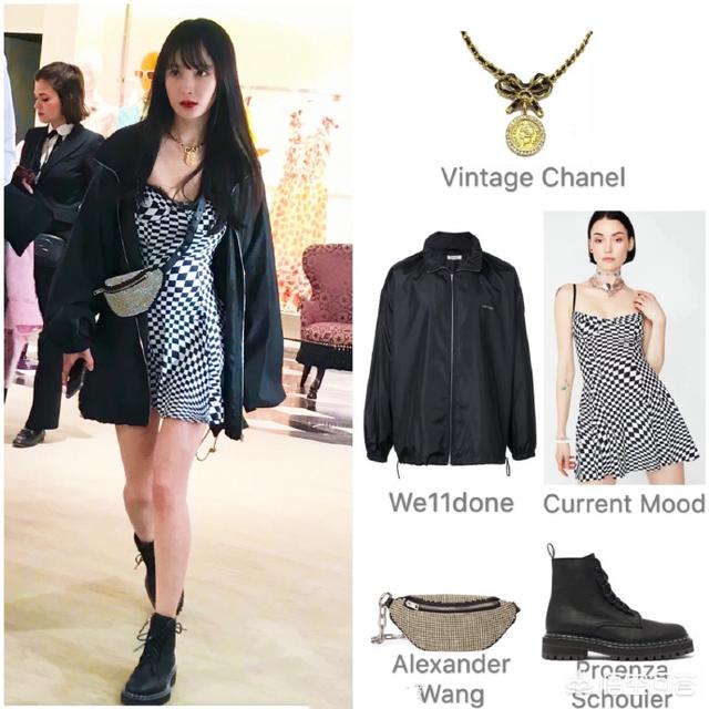 杨幂海洋之心项链:杨幂被称为街拍女王，她的穿搭有什么可以借鉴的？