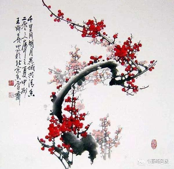 田成喜的《清香溢远》红梅图能值多少钱？