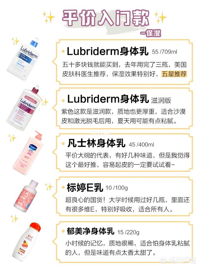 宣薇薇:目前为止你用过最满意的身体乳是什么？
