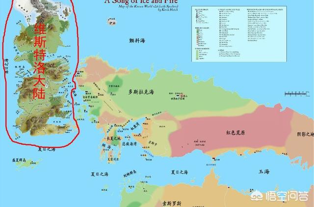 《权力的游戏》中的七国大陆是不是和现在的英国差不多大？