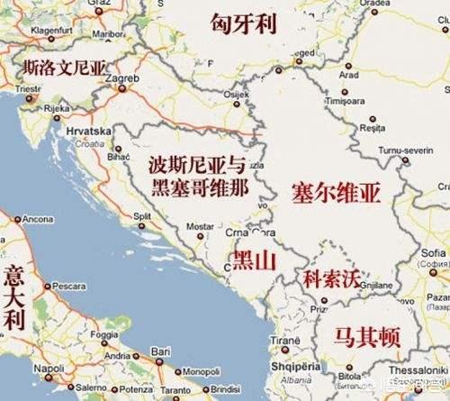 南斯拉夫解体为哪些国家:前南斯拉夫分为几个国家地图？