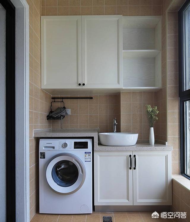 阳台洗手池洗衣机的下水管怎么排，阳台洗衣机与洗手盆下水