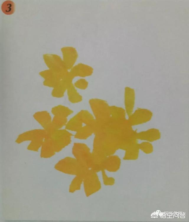 一串红国画画法:【国画教程】迎春花的画法？