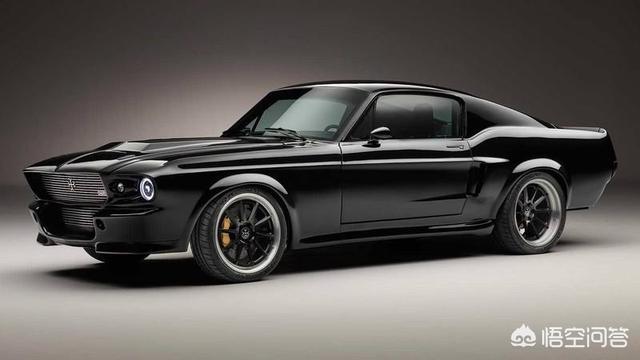 野马电动汽车图片，第一代Mustang重生，V8发动机变电动，还有灵魂吗